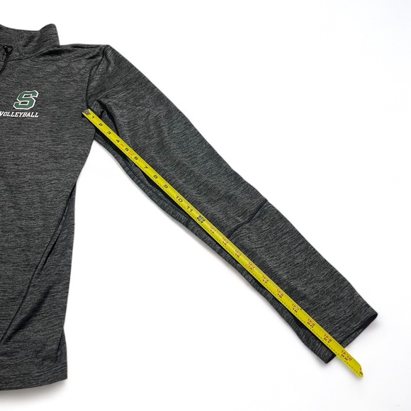 Under Armour Gray Quarter-Zip Pullover S Logo Volleyball HeatGear Loose Fit XL - Picture 11 of 13